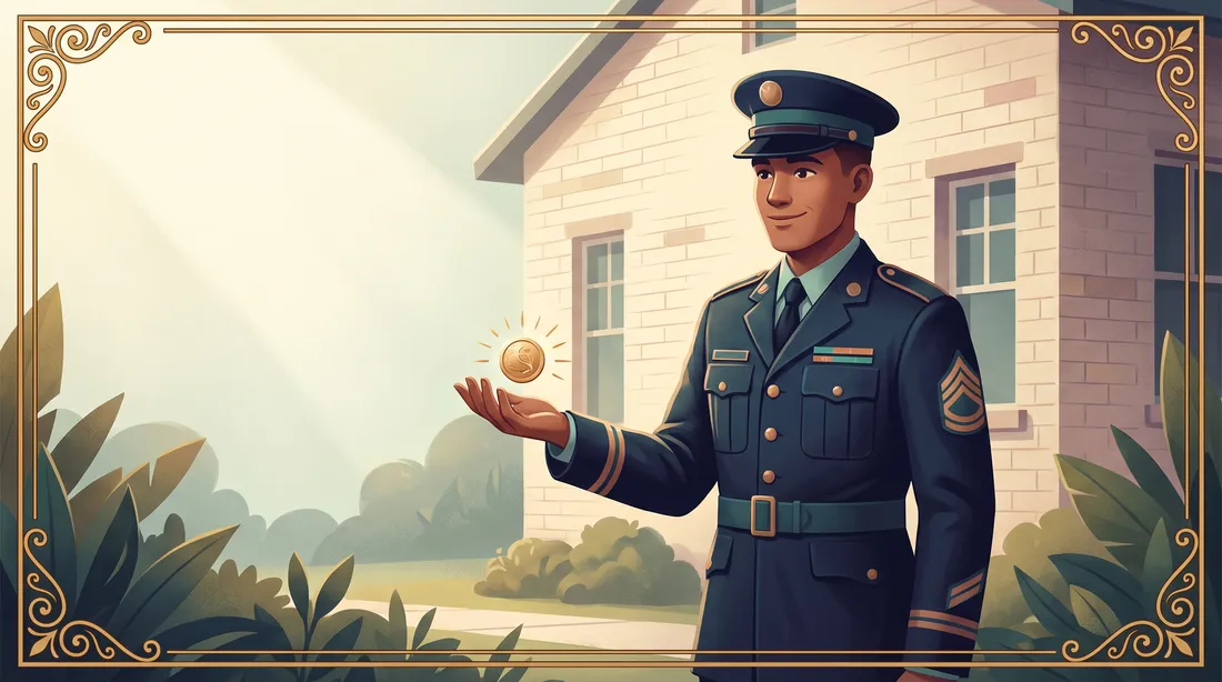 Partial BAH for single members in barracks, shown as a service member outside a barracks with a small allowance